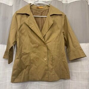 Hope Beige Short Sleeve Boxy Utility Jacket Y2K Minimalist Streetwear Layering